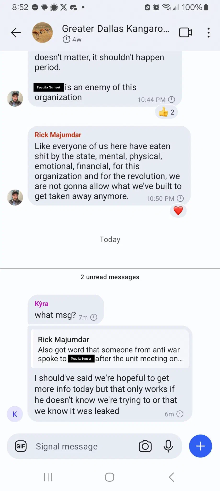 Rick enemy organization screenshot