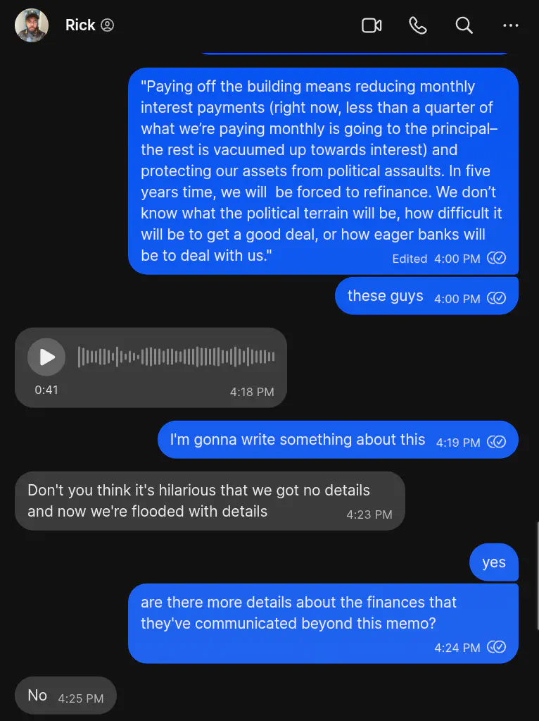 Rick finances screenshot